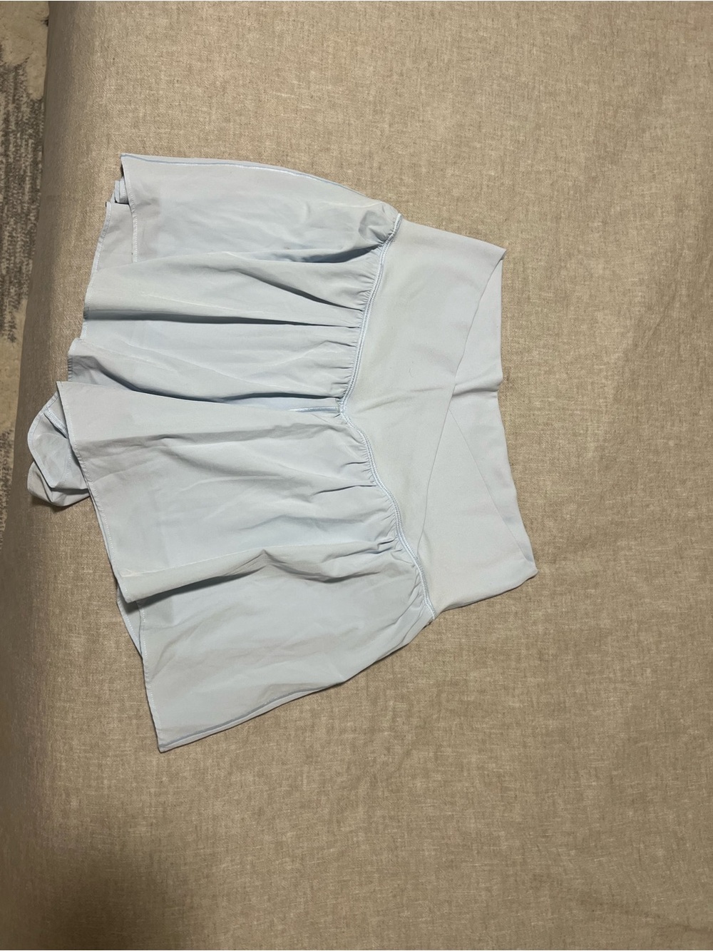 aerie Aria Light Blue Flared Athletic Shorts